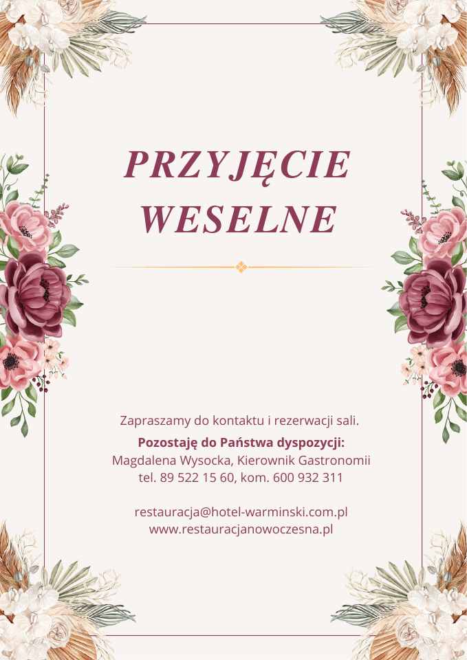 Przyjęcie weselne 2026-2027 – okładka